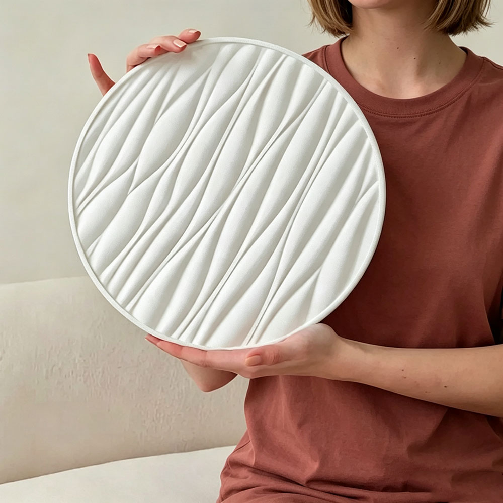 Silicone Mold Tray - Large Round Tray Silicone Mold Wave