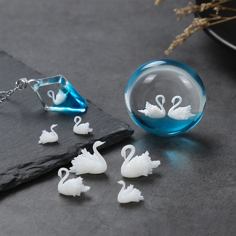 4pcs/lot 3D Micro Swan Landsca - огляд і ціна Resin Ocean Wave Mold