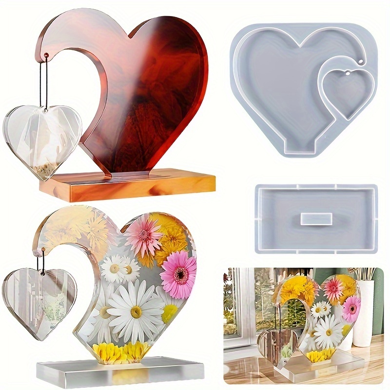 1 set of DIY heart-shaped phot - огляд і ціна Resin Ocean Wave Mold