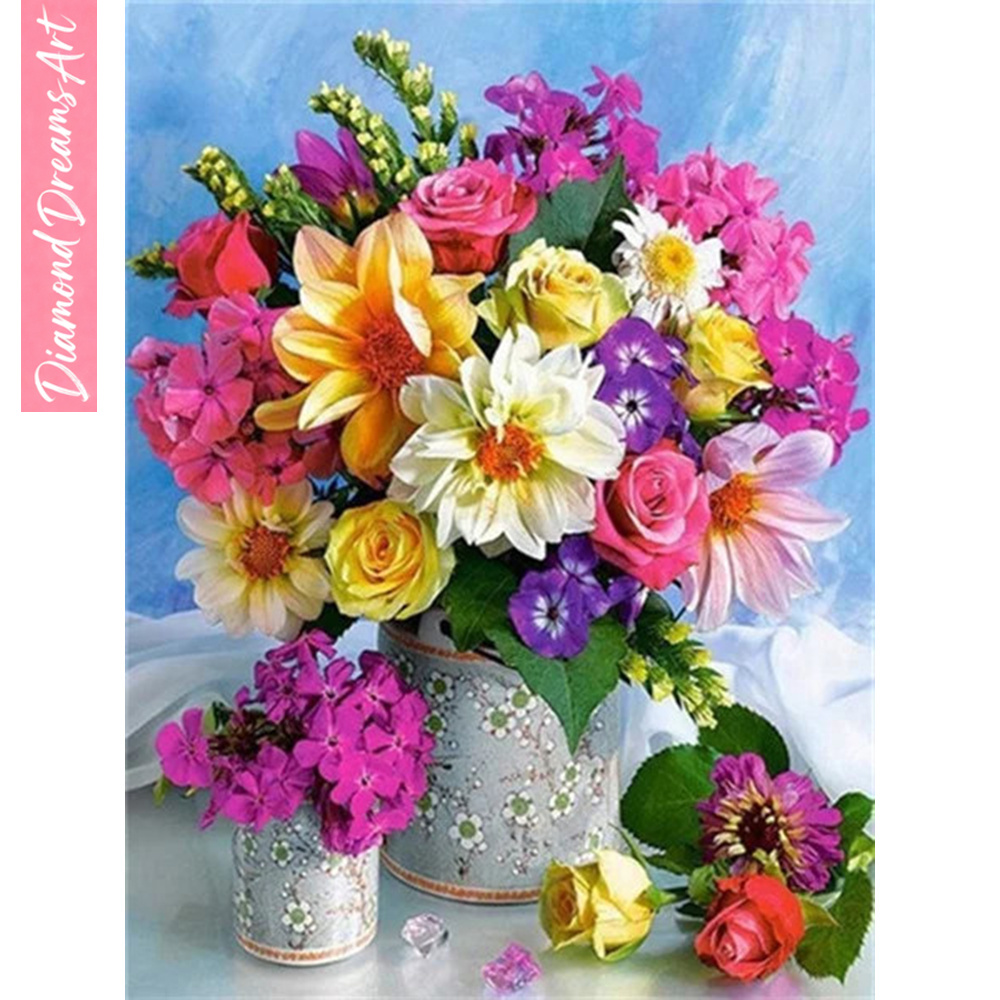 Full Diamond Mosaic Flower 5D  - огляд і ціна Resin Craft Kit