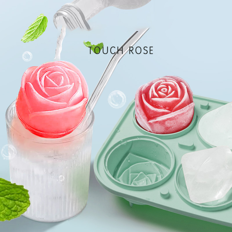 3D Rose Diamond Round Ice Cube - огляд і ціна Coaster Mold Round
