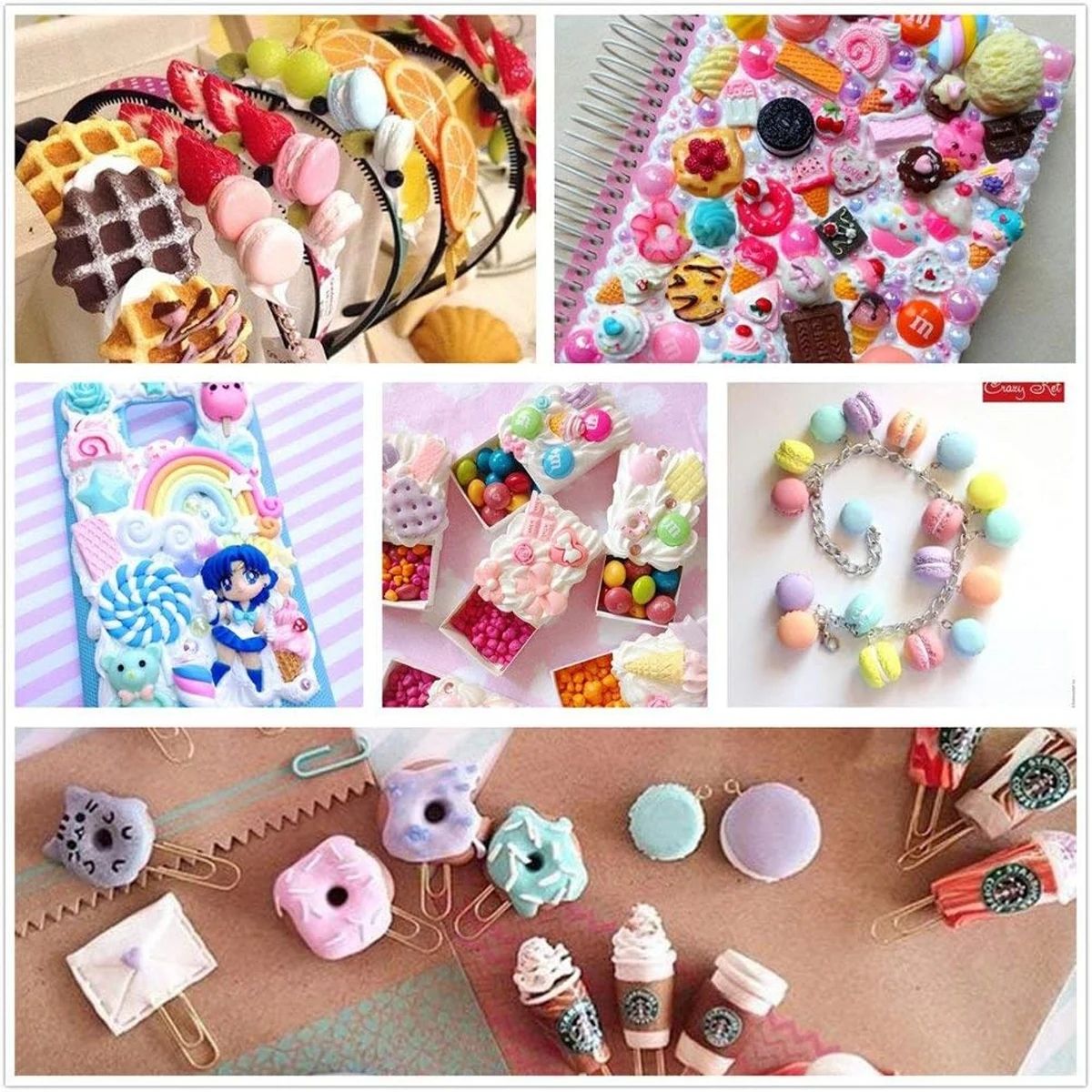 30pcs Random Candy Slime Charm - огляд і ціна Resin Crafts Diy