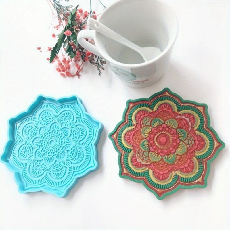 Mandala Coaster Silicone Mold  - огляд і ціна Resin Craft Ideas