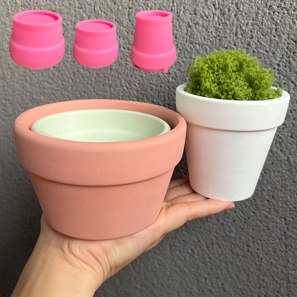 Large Concrete Plant Pot Silic - огляд і ціна Coaster Mold Round