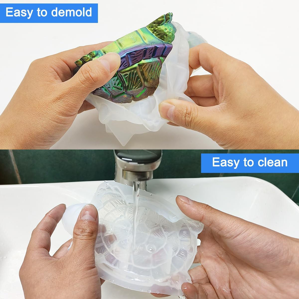 3D Tortoise Resin Molds Thick  - огляд і ціна Resin Ocean Wave Mold