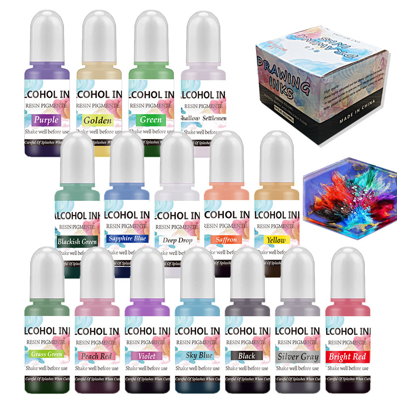 A Set Ink Alcohol Resin Pigmen - огляд і ціна Resin Dye Alcohol